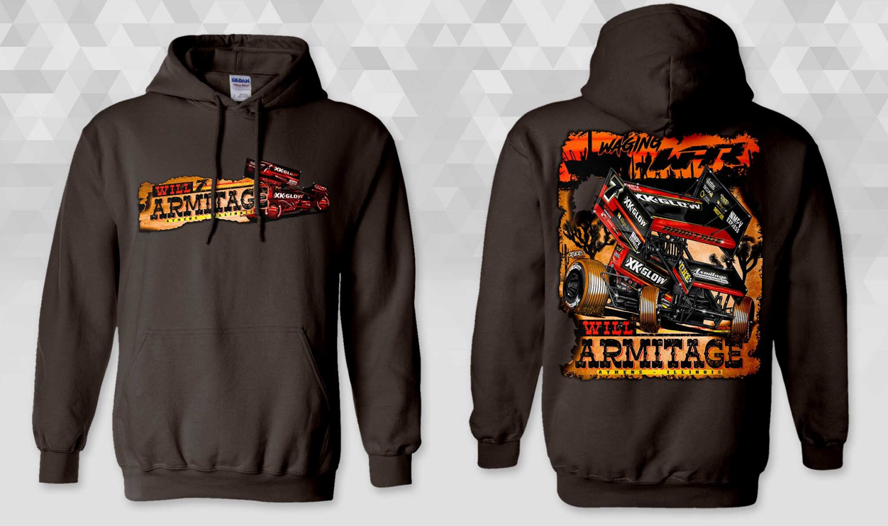 Waging WAR Hoodie (Dark Brown)