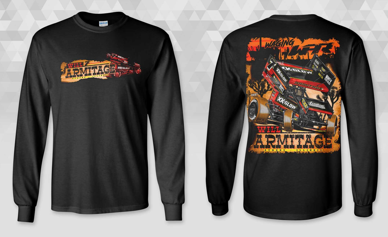 Waging WAR Long Sleeve Tee (Black)